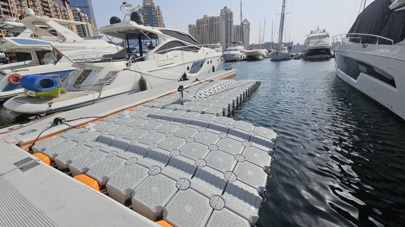 Jet Ski and boat drive on dock for boat and jet ski in Dubai UAE